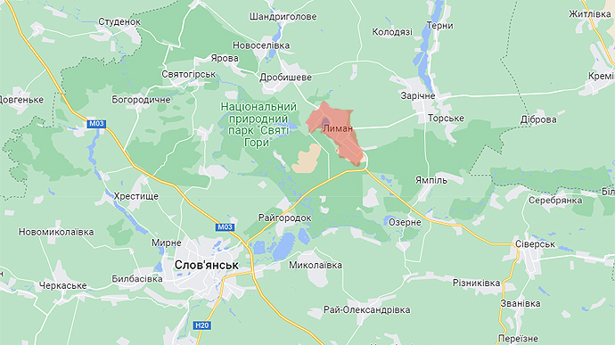 Після Лимана ЗСУ звільнятимуть Луганщину, – Гайдай 1 fa7cb00 lyman map
