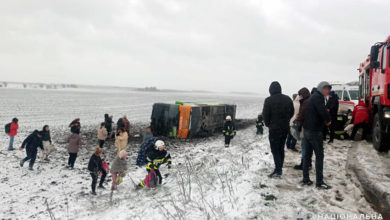 DTP avtobus Khmelnychchyna
