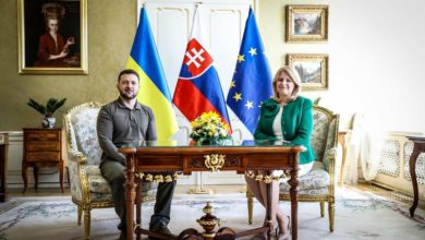 Zelenskyj ta prezydentka Slovachchyny